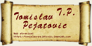 Tomislav Pejatović vizit kartica